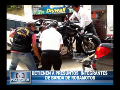 Detienen a presuntos integrantes de banda de robamotos Detienen a presuntos integrantes de banda de robamotos