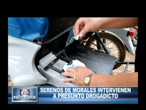 Serenos de morales intervienen a presunto drogadicto Serenos de morales intervienen a presunto drogadicto