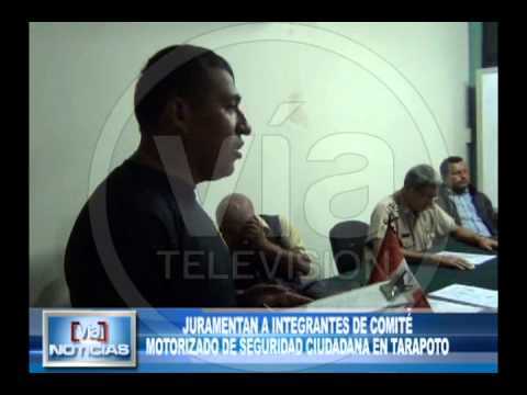 Juramentan a integrantes de comité motorizado de seguridad ciudadana en Tarapoto Juramentan a integrantes de comité motorizado de seguridad ciudadana en Tarapoto