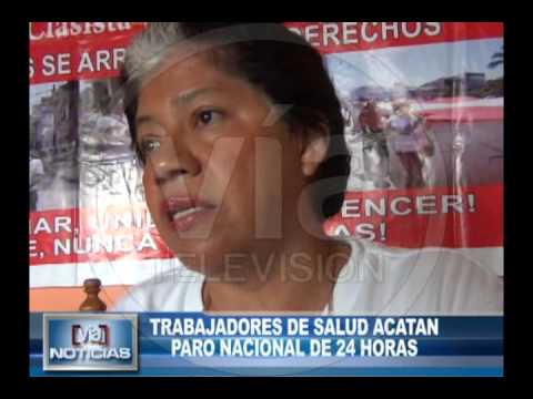 Trabajadores de salud acatan paro nacional de 24 horas