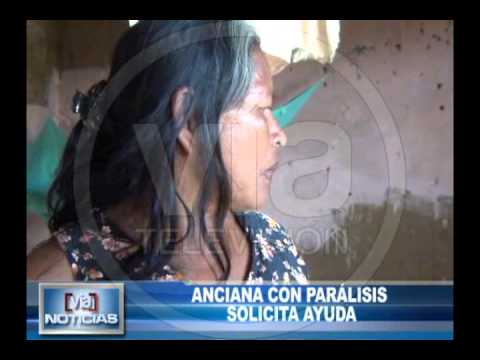 Anciana con parálisis solicita ayuda