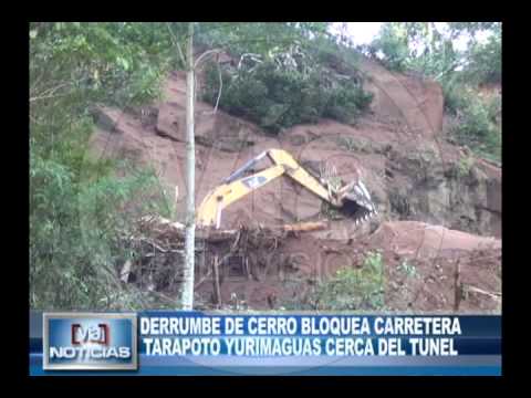 Derrumbe de cerro bloquea carretera Tarapoto – Yurimaguas