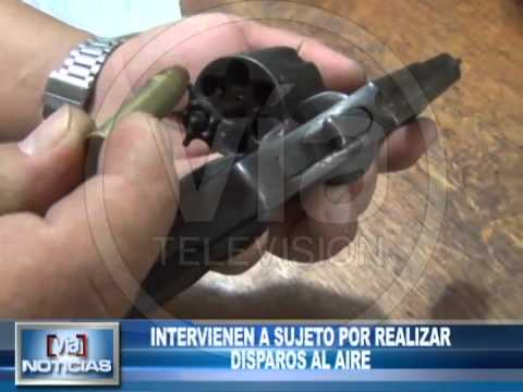 Intervienen a sujeto por realizar disparos al aire