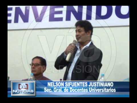 Presidente de la asociación de nacional de docentes universitarios apoya a Aníbal Quinteros