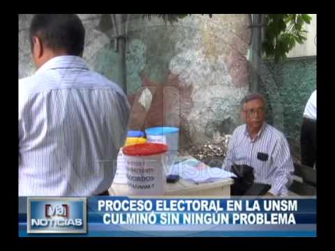 Proceso electoral en la UNSM culminó sin ningún problema