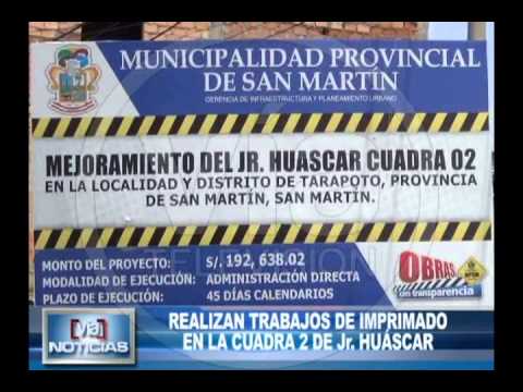Realizan trabajos de imprimado en la cuadra 2 Jr. Huáscar Realizan trabajos de imprimado en la cuadra 2 Jr. Huáscar