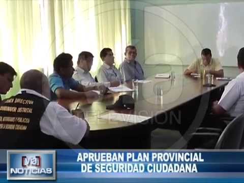 Aprueban plan provincial de seguridad ciudadana Aprueban plan provincial de seguridad ciudadana