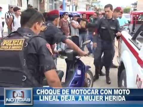 Choque de motocar con Moto lineal deja un herido Choque de motocar con Moto lineal deja un herido