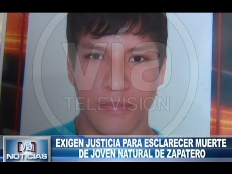 Exigen justicia para esclarecer muerte de joven natural de Zapatero Exigen justicia para esclarecer muerte de joven natural de Zapatero