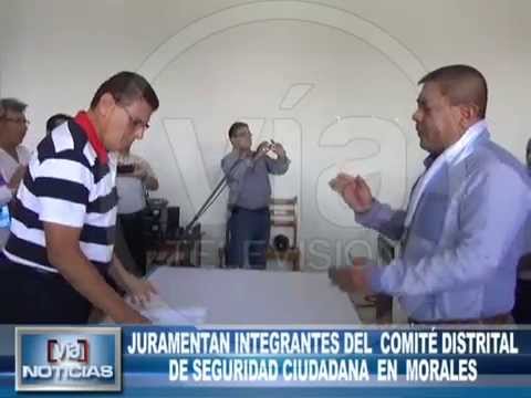 Juramentan integrantes del Comité de Seguridad Ciudadana en Morales. Juramentan integrantes del Comité de Seguridad Ciudadana en Morales.