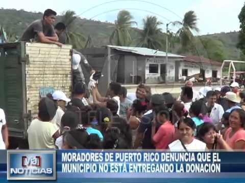 Moradores de Puerto Rico denuncia que el municipio no está entregando la donación Moradores de Puerto Rico denuncia que el municipio no está entregando la donación