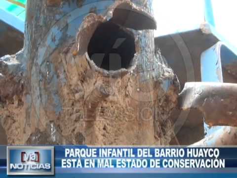 Parque infantil del barrio Huayco está en mal estado de conservación