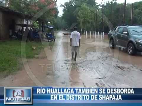 Rio Huallaga también se desborda en el distrito de Shapaja Rio Huallaga también se desborda en el distrito de Shapaja