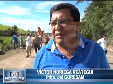 Víctor Noriega inspeccionó puente colapsado Víctor Noriega inspeccionó puente colapsado