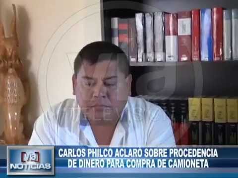 Carlos Philco aclaró sobre procedencia de dinero para compra de camioneta Carlos Philco aclaró sobre procedencia de dinero para compra de camioneta