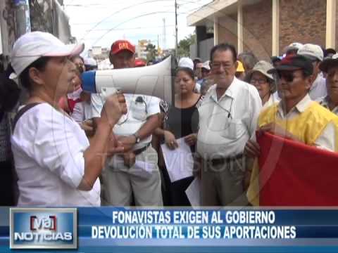 Fonavistas exigen al gobierno devolución total de su aportes Fonavistas exigen al gobierno devolución total de su aportes