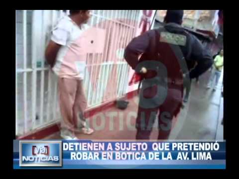 Sujeto es detenido cuando pretendía robar en botica de la Av. Lima Sujeto es detenido cuando pretendía robar en botica de la Av. Lima