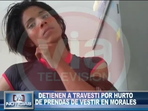 Detienen a travesti por hurto de prendas de vestir en Morales Detienen a travesti por hurto de prendas de vestir en Morales