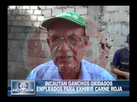 Incautan ganchos oxidados empleados para exhibir carne roja Incautan ganchos oxidados empleados para exhibir carne roja