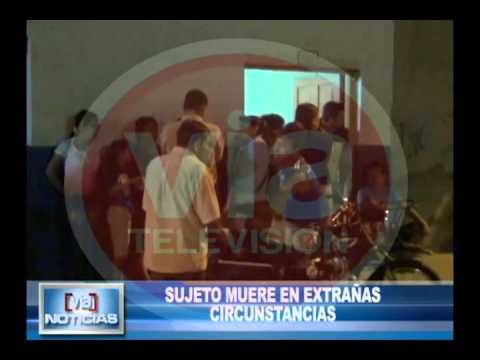Sujeto muere en extrañas circunstancias