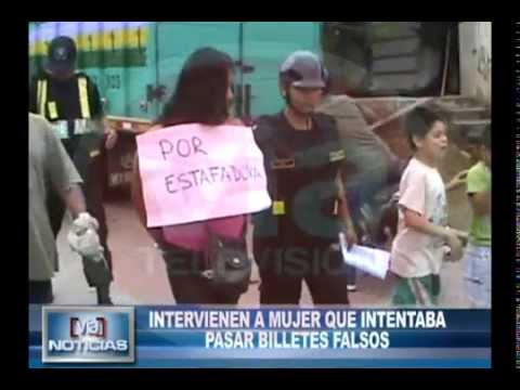 Intervienen a mujer que intentaba pasar billetes falsos Intervienen a mujer que intentaba pasar billetes falsos