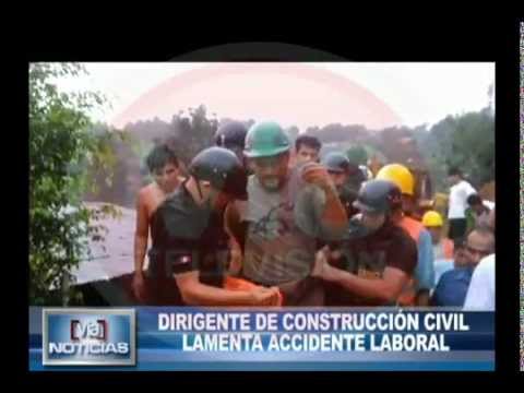 Dirigente de construcción civil lamenta accidente laboral Dirigente de construcción civil lamenta accidente laboral