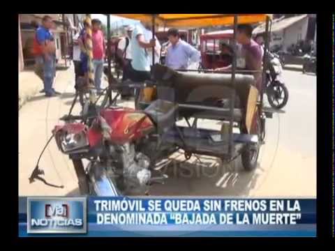 Trimóvil se queda frenos en la denominada “bajada de la muerte” Trimóvil se queda frenos en la denominada “bajada de la muerte”