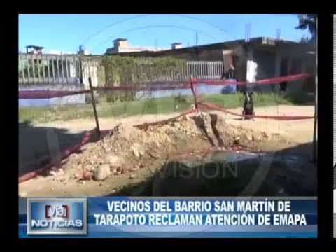 Vecinos del barrio San Martín de Tarapoto reclaman atención de EMAPA Vecinos del barrio San Martín de Tarapoto reclaman atención de EMAPA