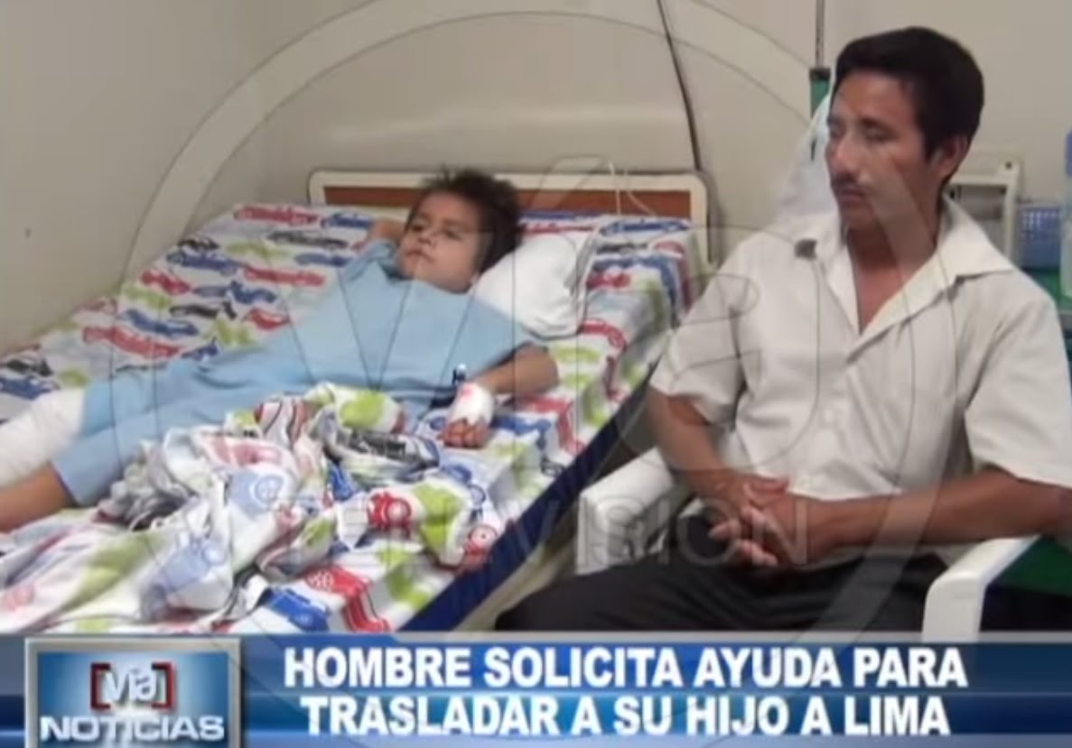 Hombre solicita ayuda para trasladar a su hijo a Lima