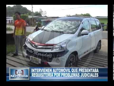 Intervienen automóvil que presentaba requisitoria por problemas judiciales