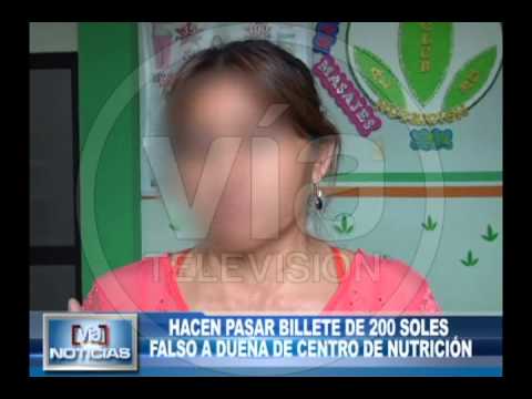 Hacen pasar billete a de 200 soles falsos a dueña de centro de nutrición Hacen pasar billete a de 200 soles falsos a dueña de centro de nutrición