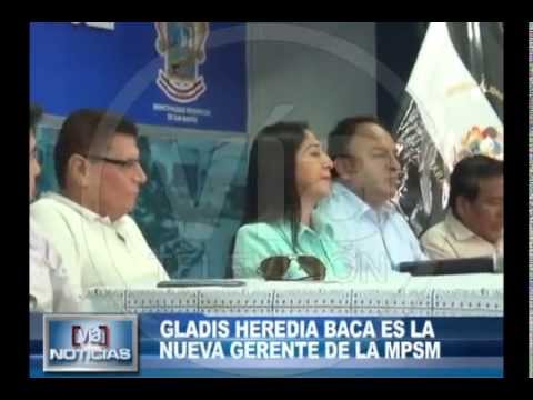Gladis Heredia Baca es la nueva gerente de la MPSM Gladis Heredia Baca es la nueva gerente de la MPSM