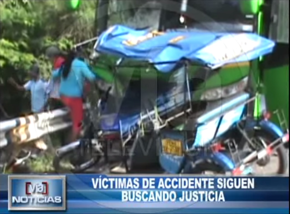 Víctimas de accidente siguen buscando justicia Víctimas de accidente siguen buscando justicia