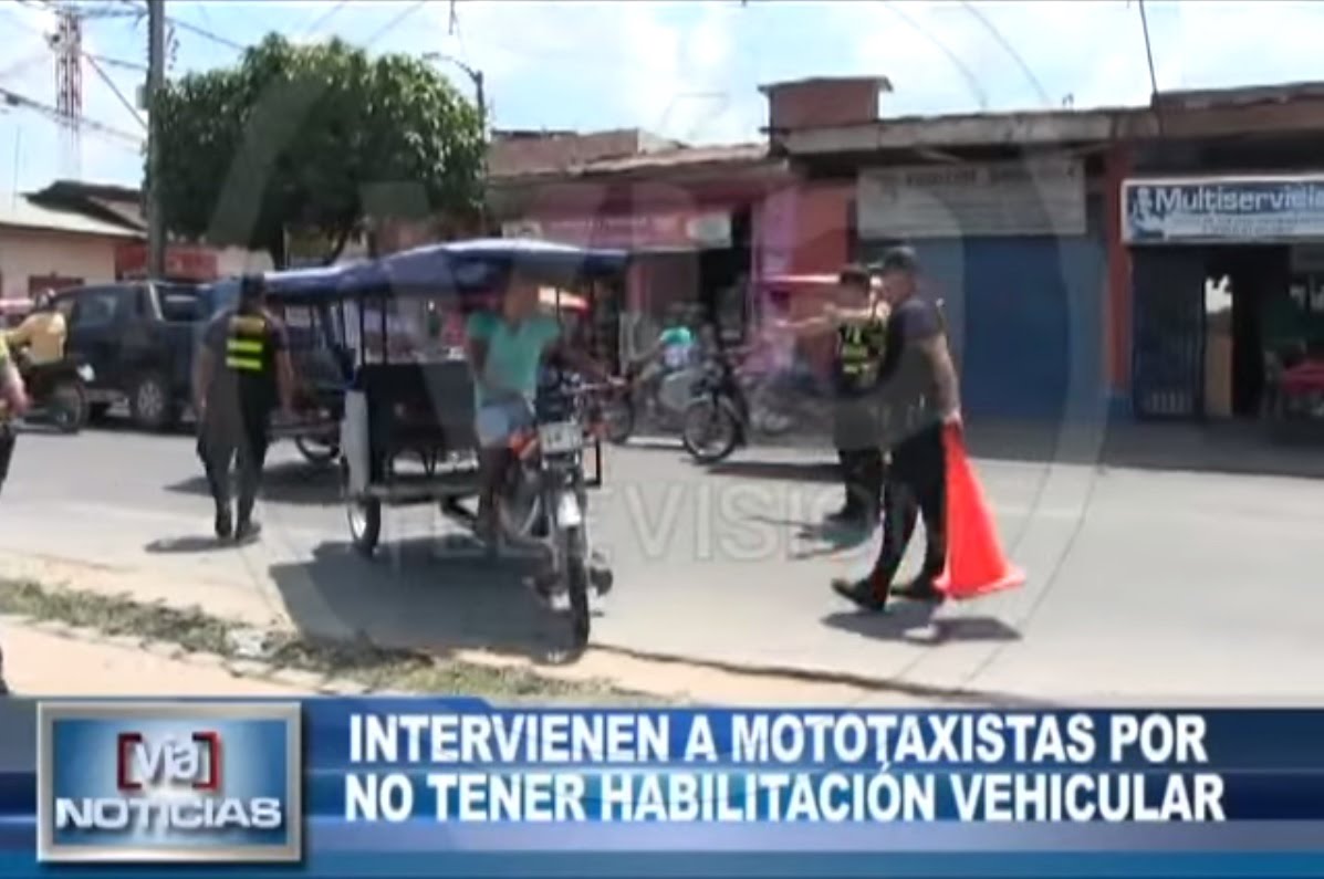 Intervienen a varios mototaxistas por no tener habilitación vehicular Intervienen a varios mototaxistas por no tener habilitación vehicular
