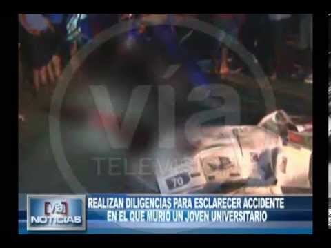 Realizan diligencias para esclarecer accidente en el que murió un joven universitario Realizan diligencias para esclarecer accidente en el que murió un joven universitario