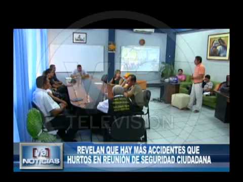 Revelan que hay más accidentes que hurtos en reunión seguridad ciudadana Revelan que hay más accidentes que hurtos en reunión seguridad ciudadana