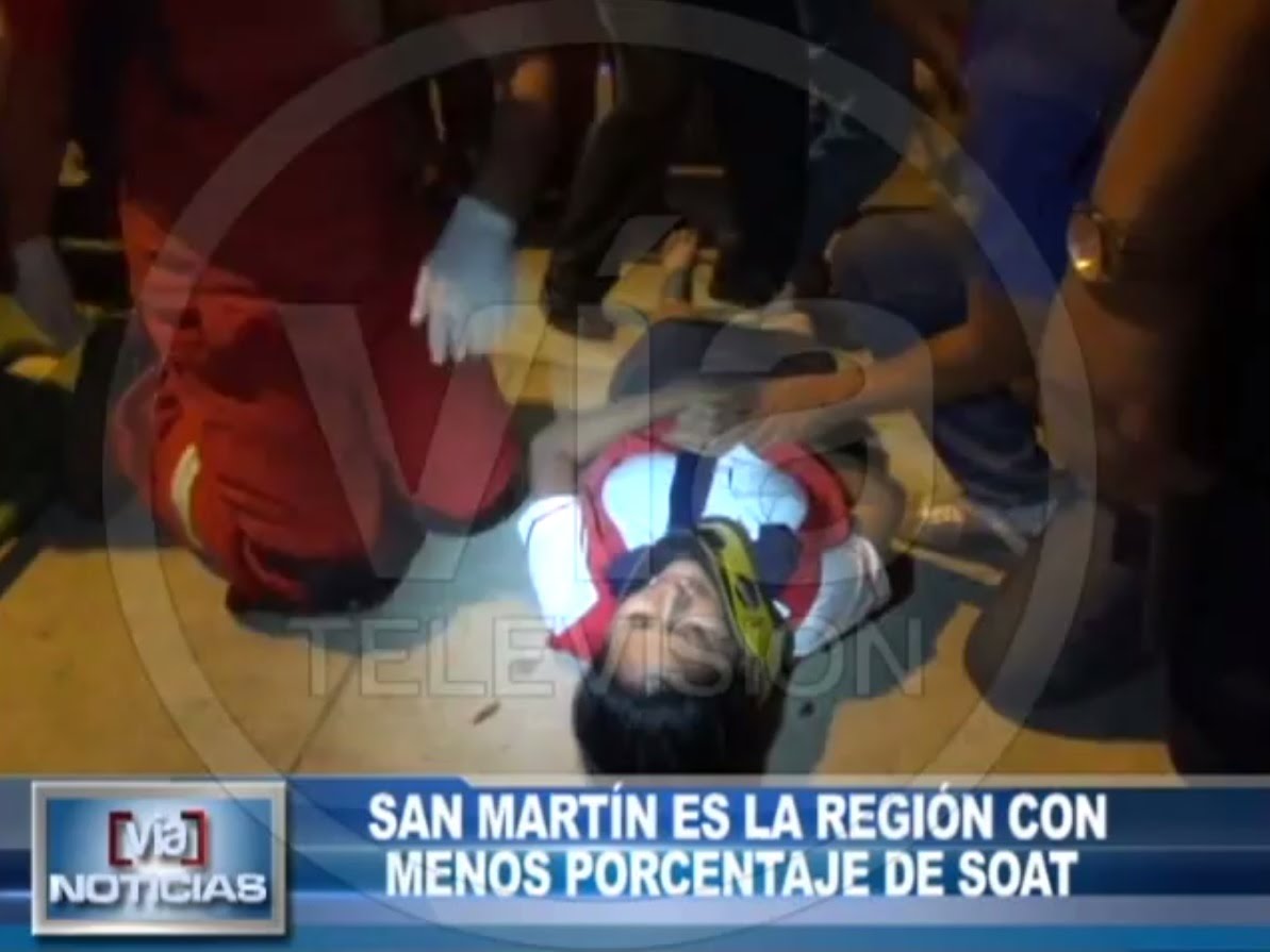 San Martín es la región donde los conductores de vehículos no cuentan con SOAT San Martín es la región donde los conductores de vehículos no cuentan con SOAT