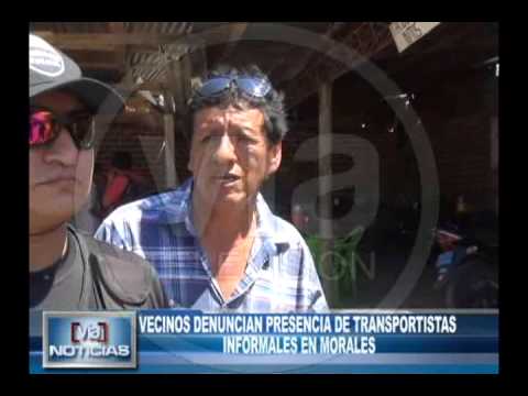 Vecinos denuncian presencia de trasportistas informales en Morales Vecinos denuncian presencia de trasportistas informales en Morales