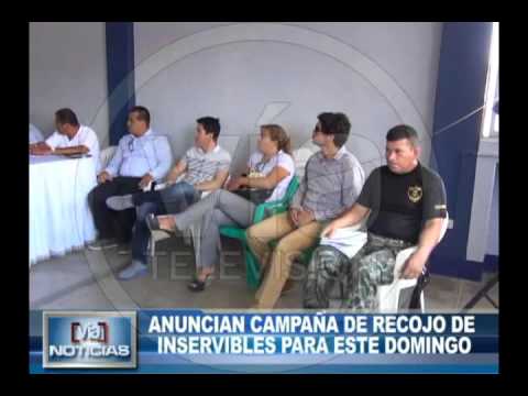 Anuncian campaña de recojo de inservibles para este domingo Anuncian campaña de recojo de inservibles para este domingo