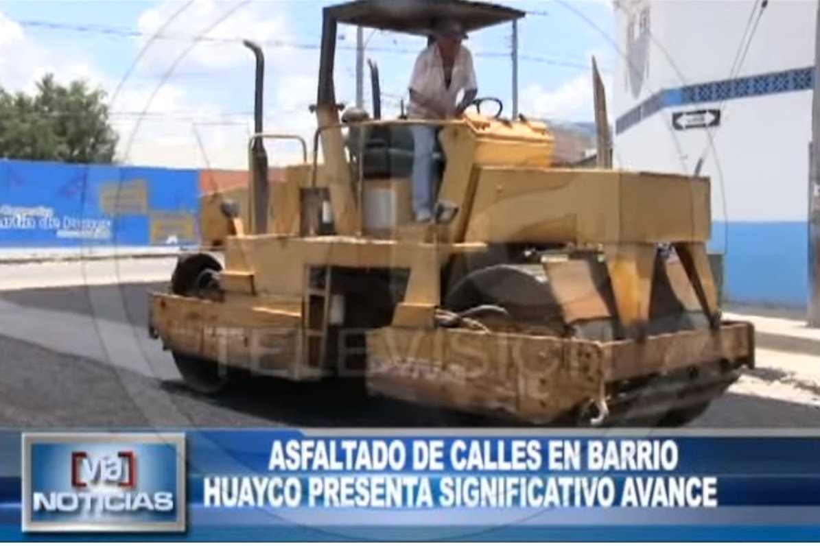 Asfaltado de calles en barrio Huayco presenta significativo avance Asfaltado de calles en barrio Huayco presenta significativo avance