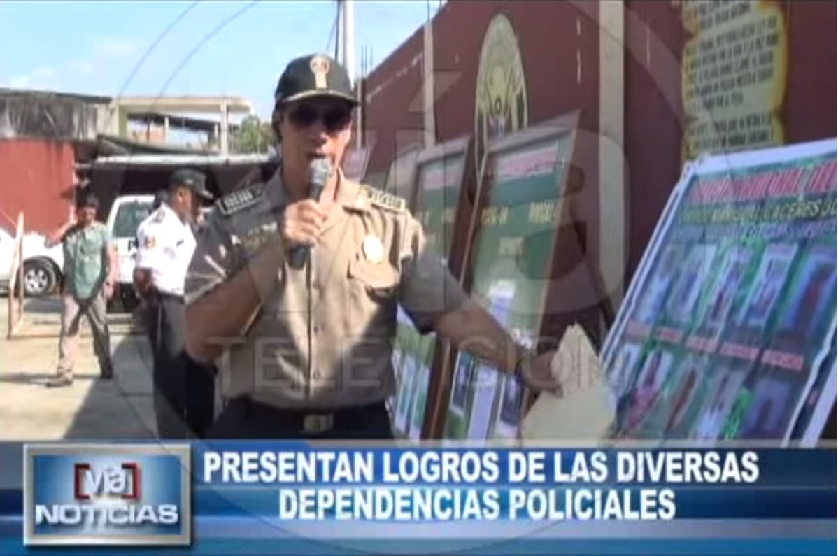 Presenta logros de las diversas dependencias policiales