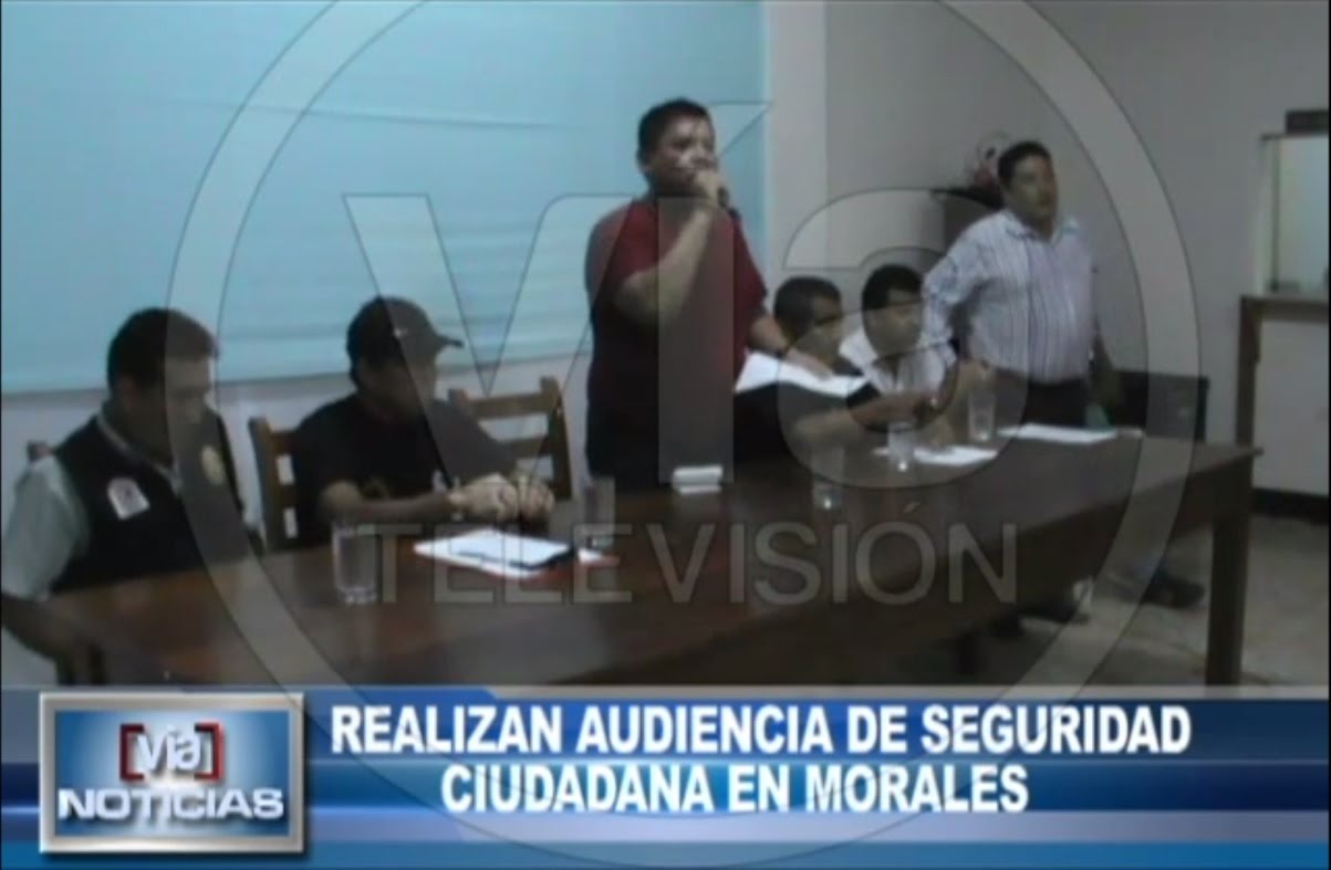 Realizan audiencia de seguridad ciudadana en Morales