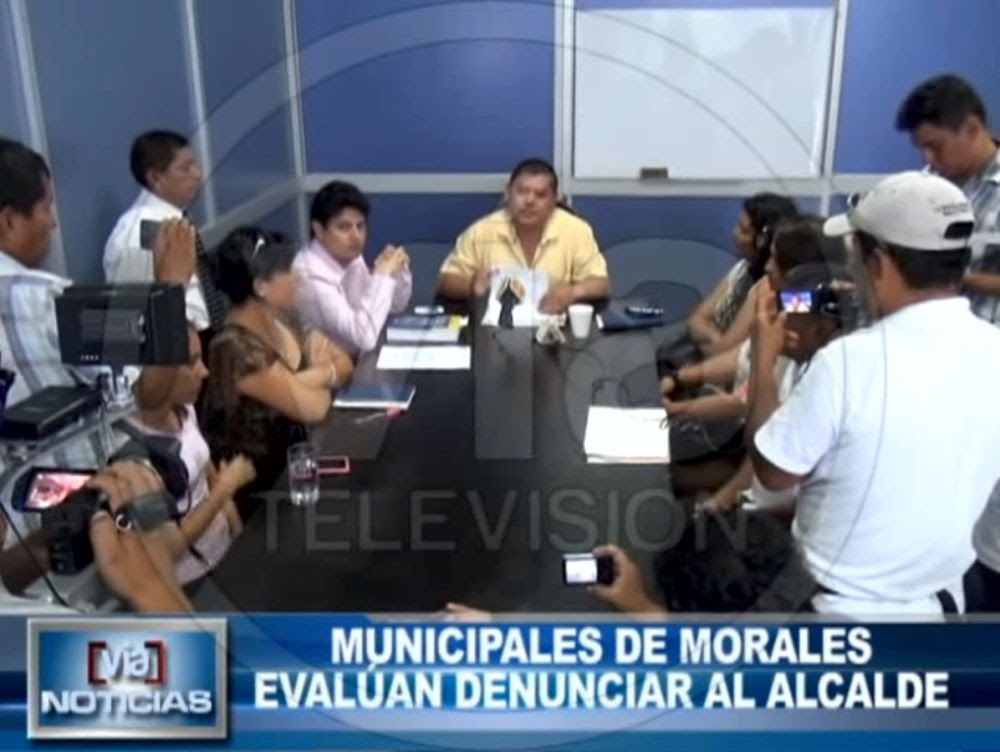 Trabajadores municipales de Morales evalúan denunciar al alcalde Trabajadores municipales de Morales evalúan denunciar al alcalde
