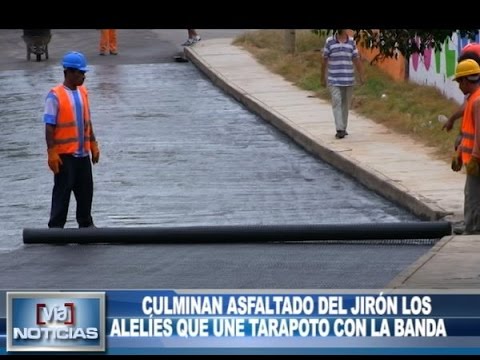 Culminan asfaltado del jirón los Alelíes que une Tarapoto con la Banda Culminan asfaltado del jirón los Alelíes que une Tarapoto con la Banda