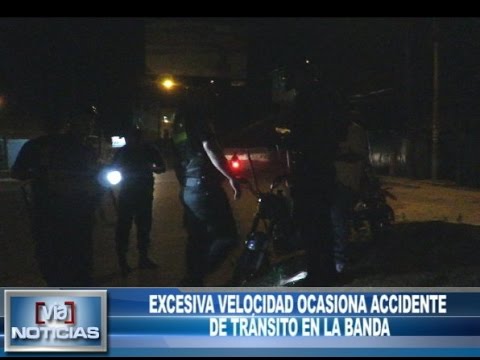 Excesiva velocidad ocasiona accidente de tránsito en La Banda Excesiva velocidad ocasiona accidente de tránsito en La Banda