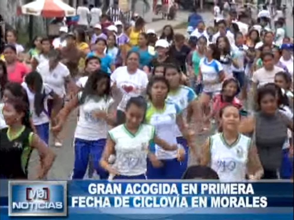 Gran acogida en primera fecha de Ciclovía en Morales Gran acogida en primera fecha de Ciclovía en Morales