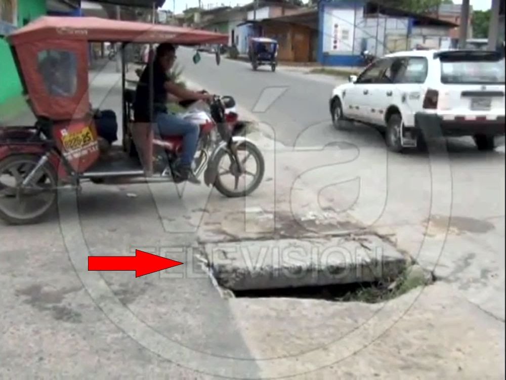 Morales: conductores exigen parchado de pista en el Jr. Perú Morales: conductores exigen parchado de pista en el Jr. Perú