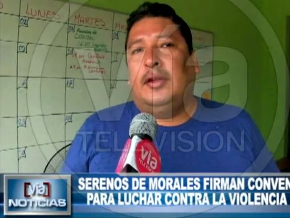 Morales: Serenos de firman convenio para luchar contra la violencia Morales: Serenos de firman convenio para luchar contra la violencia