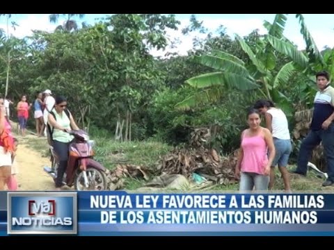Nueva ley favorece a las familias de los asentamientos humanos Nueva ley favorece a las familias de los asentamientos humanos