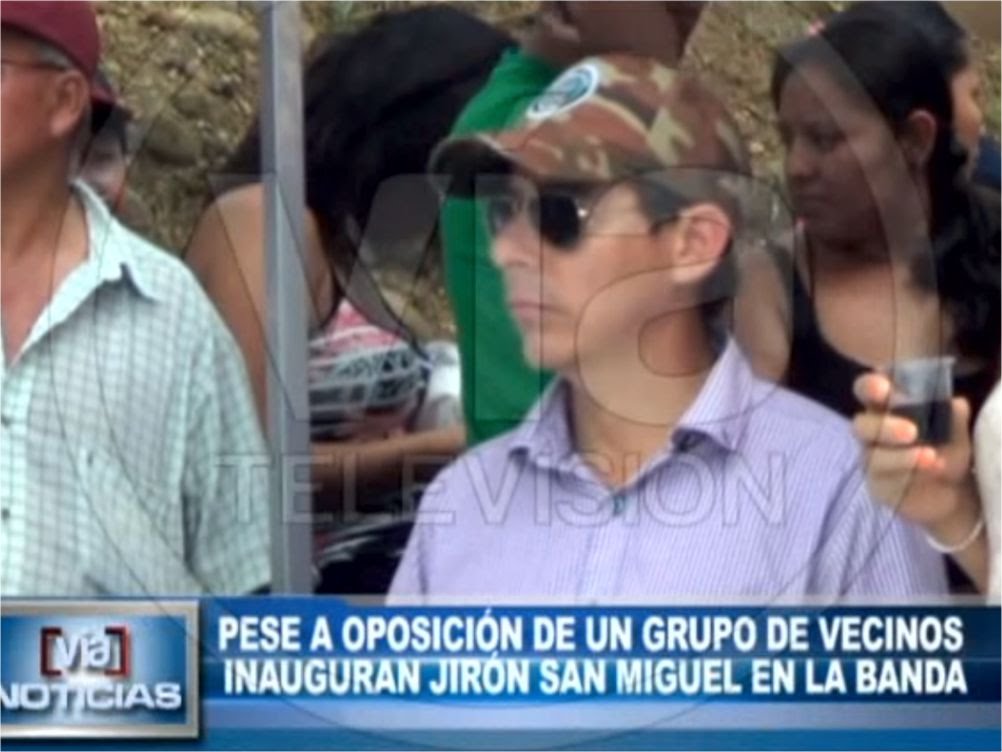 Pese a oposición de un grupo de vecinos inauguran jirón San Miguel en La Banda Pese a oposición de un grupo de vecinos inauguran jirón San Miguel en La Banda